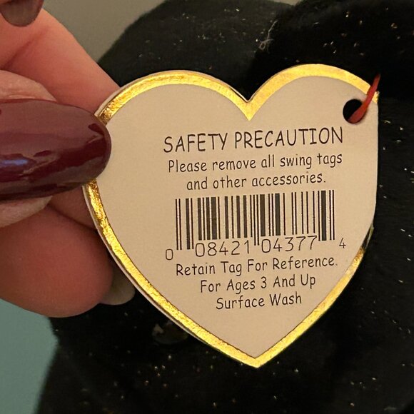 TY BEANIE BABY Haunt The Bear With Tags 2001 Plush 9" - Picture 6 of 7